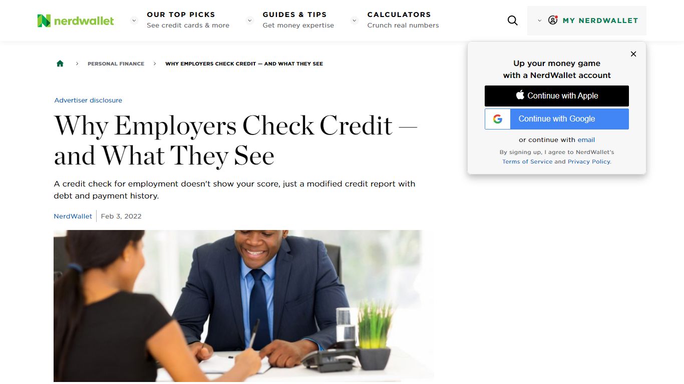 Why Employers Check Credit — and What They See - NerdWallet